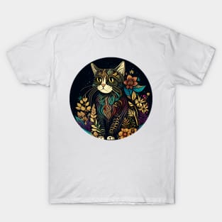 Cat Boho - Happy Funny Hippy Cat Lover T-Shirt